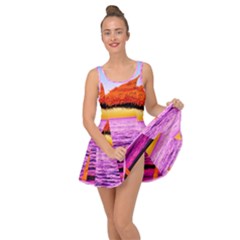 Pop Art Beach Umbrella  Inside Out Casual Dress by essentialimage