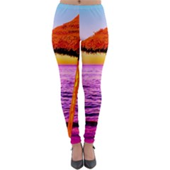 Pop Art Beach Umbrella  Lightweight Velour Leggings by essentialimage