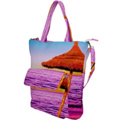 Pop Art Beach Umbrella  Shoulder Tote Bag by essentialimage