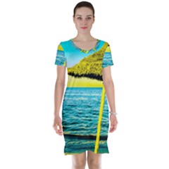 Pop Art Beach Umbrella  Short Sleeve Nightdress by essentialimage