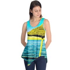 Pop Art Beach Umbrella  Sleeveless Tunic by essentialimage