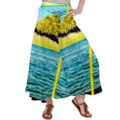 Pop Art Beach Umbrella  Satin Palazzo Pants by essentialimage