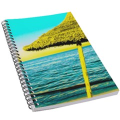 Pop Art Beach Umbrella  5 5  X 8 5  Notebook by essentialimage