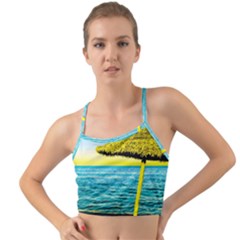 Pop Art Beach Umbrella  Mini Tank Bikini Top