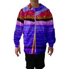 Pop Art Beach Umbrella  Kids  Hooded Windbreaker by essentialimage