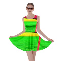 Pop Art Beach Umbrella Skater Dress