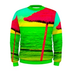 Pop Art Beach Umbrella Men s Sweatshirt