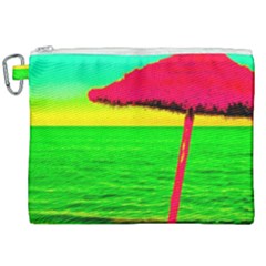 Pop Art Beach Umbrella Canvas Cosmetic Bag (xxl)