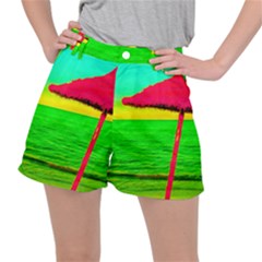 Pop Art Beach Umbrella Ripstop Shorts