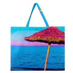 Pop Art Beach Umbrella  Zipper Large Tote Bag by essentialimage