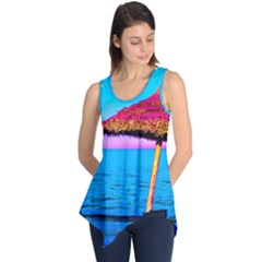 Pop Art Beach Umbrella  Sleeveless Tunic by essentialimage