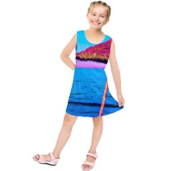 Pop Art Beach Umbrella  Kids  Tunic Dress by essentialimage