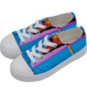 Pop Art Beach Umbrella  Kids  Low Top Canvas Sneakers View2