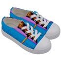 Pop Art Beach Umbrella  Kids  Low Top Canvas Sneakers View3