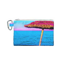 Pop Art Beach Umbrella  Canvas Cosmetic Bag (small) by essentialimage