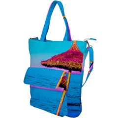 Pop Art Beach Umbrella  Shoulder Tote Bag by essentialimage