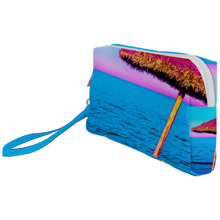 Pop Art Beach Umbrella  Wristlet Pouch Bag (Small)