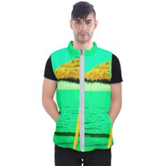 Pop Art Beach Umbrella  Men s Puffer Vest by essentialimage