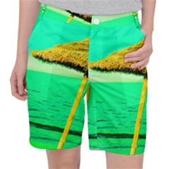 Pop Art Beach Umbrella  Pocket Shorts by essentialimage