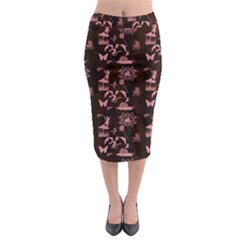 Cute Fairytale Patternfairytalepattern Midi Pencil Skirt by FantasyWorld7