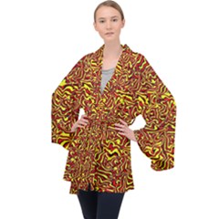 Rby 73 Long Sleeve Velvet Kimono  by ArtworkByPatrick