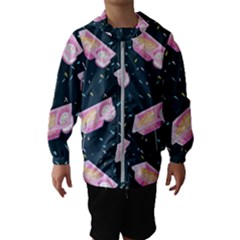 Dunkaroos Funfetti Print Dark Blue 1 Kids  Hooded Windbreaker