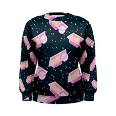 Dunkaroos Funfetti Print Dark Blue 1 Women s Sweatshirt