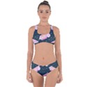 Dunkaroos Funfetti Print Dark Blue 1 Criss Cross Bikini Set View1