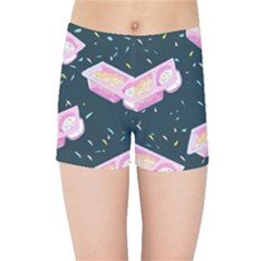 Dunkaroos Funfetti Print Dark Blue 1 Kids  Sports Shorts by elizabethjonesstyling