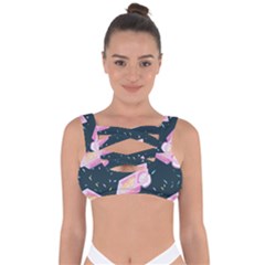 Dunkaroos Funfetti Print Dark Blue 1 Bandaged Up Bikini Top