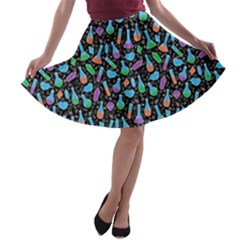 Alchemy Flask A-line Skater Skirt