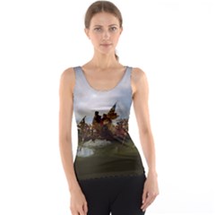 George Washington Crossing Of The Delaware River Continental Army 1776 American Revolutionary War Original Painting Tank Top by snek