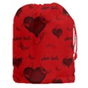 Wonderful Pattern Of Hearts Drawstring Pouch (3XL) View1