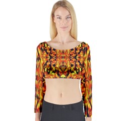 Ab 51 Long Sleeve Crop Top by ArtworkByPatrick