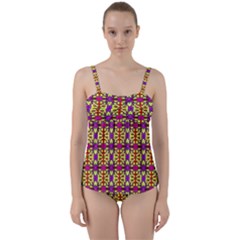 Ab 52 Twist Front Tankini Set by ArtworkByPatrick