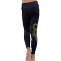 Pepe the Frog Rare Celtic Viking Norse Dragon pattern Deus Vult medieval wojak Crusader Kids  Lightweight Velour Classic Yoga Leggings View4