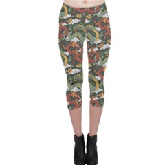 Chinese Dragon Capri Leggings  by trulycreative