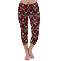 Crazy Skull Capri Winter Leggings 