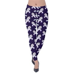 Cute Cartoon Unicorn Velvet Leggings