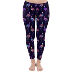 Cute Flamingo Purple Classic Winter Leggings by trulycreative