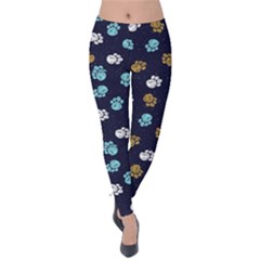 Doodle Dog Paw Velvet Leggings