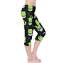 Kawaii Cactus Black Capri Leggings  View4