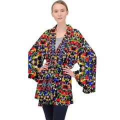 Ab 55 Long Sleeve Velvet Kimono  by ArtworkByPatrick