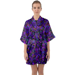 Ab 56 1 Half Sleeve Satin Kimono  by ArtworkByPatrick