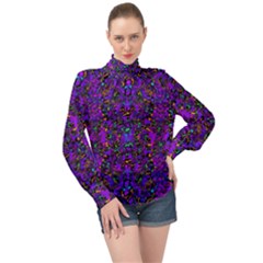 Ab 56 1 High Neck Long Sleeve Chiffon Top by ArtworkByPatrick