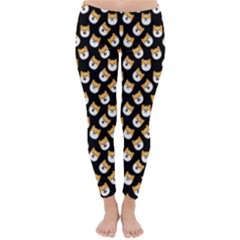 Cute Shiba Inu Dog Face Classic Winter Leggings