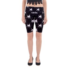 Bull Terrier Dog Yoga Cropped Leggings by trulycreative