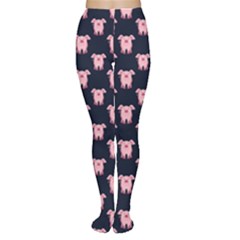 Cute Cartoon Pig Denim Blue Tights