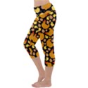 Hen Chick Chicken Black Capri Yoga Leggings View2