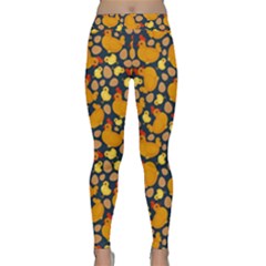 Hen Chick Chicken Blue Classic Yoga Leggings by trulycreative